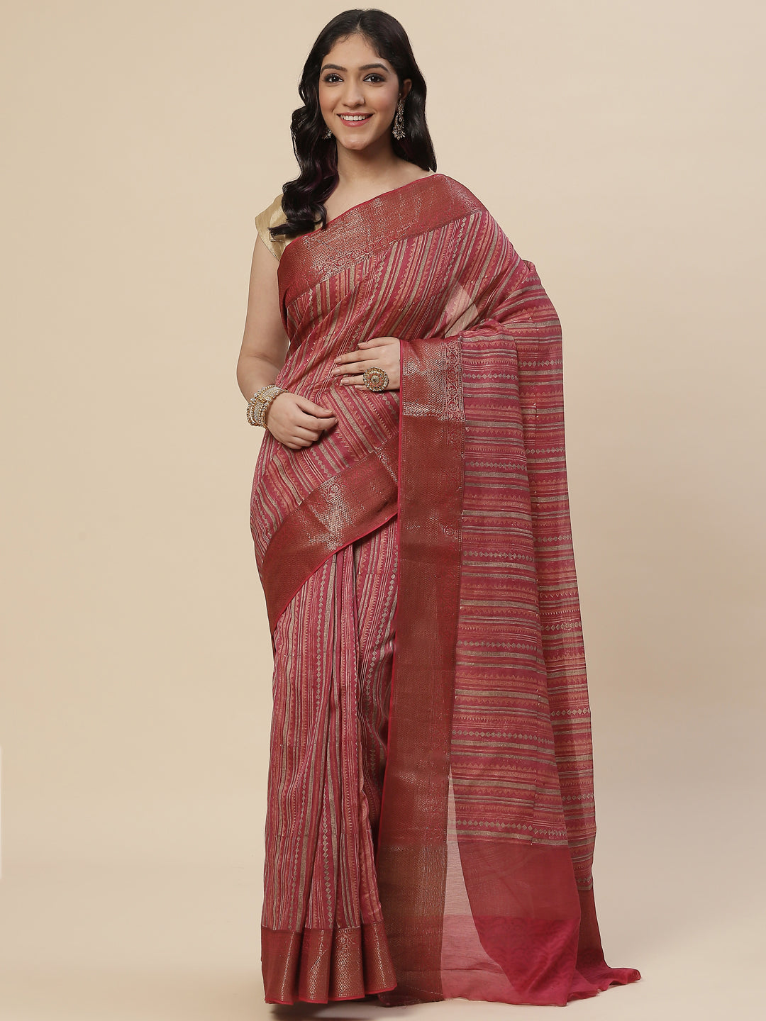 Digital Printed Cotton Saree
