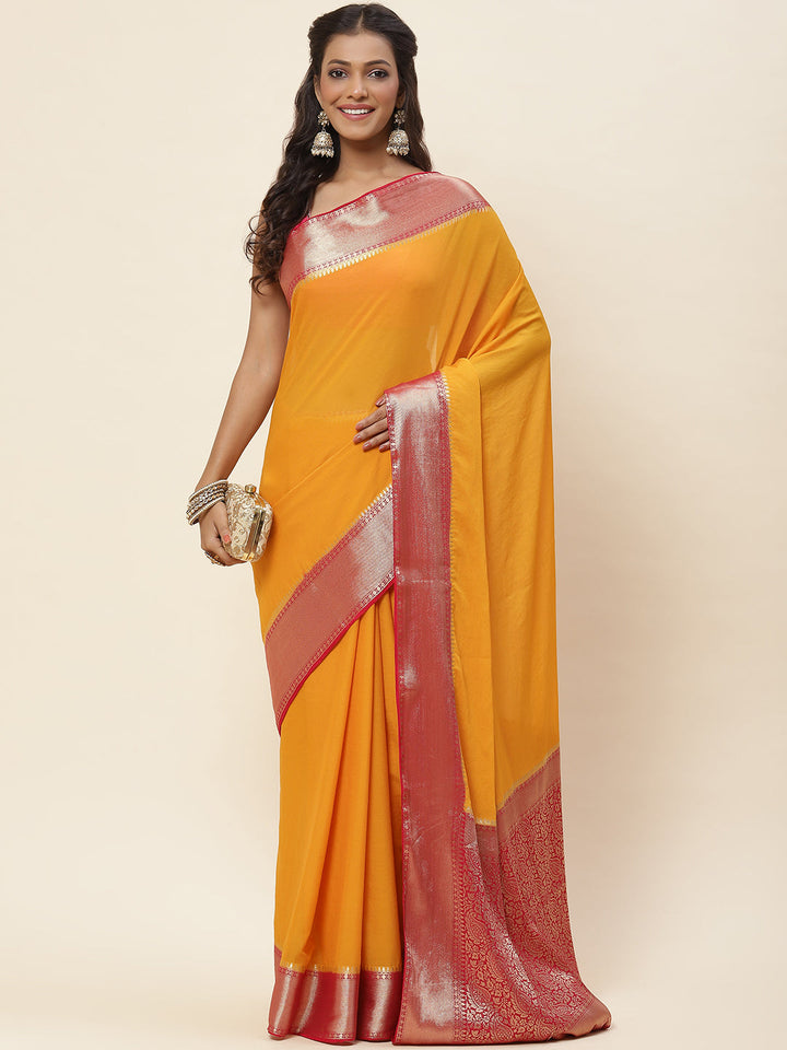 Woven Chiffon Saree