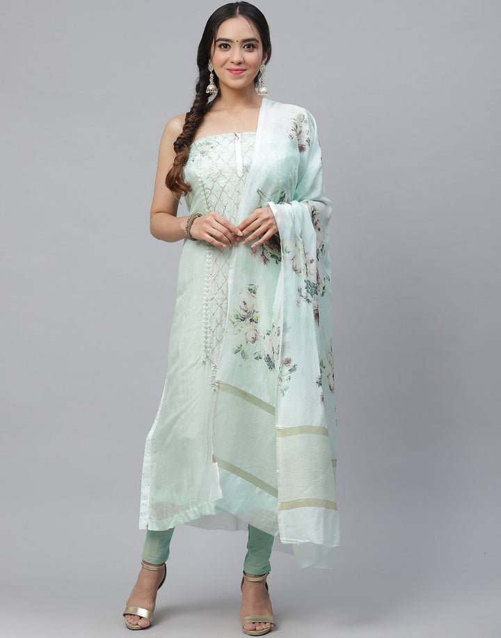 Cotton Muslin Embroidered Suit Piece