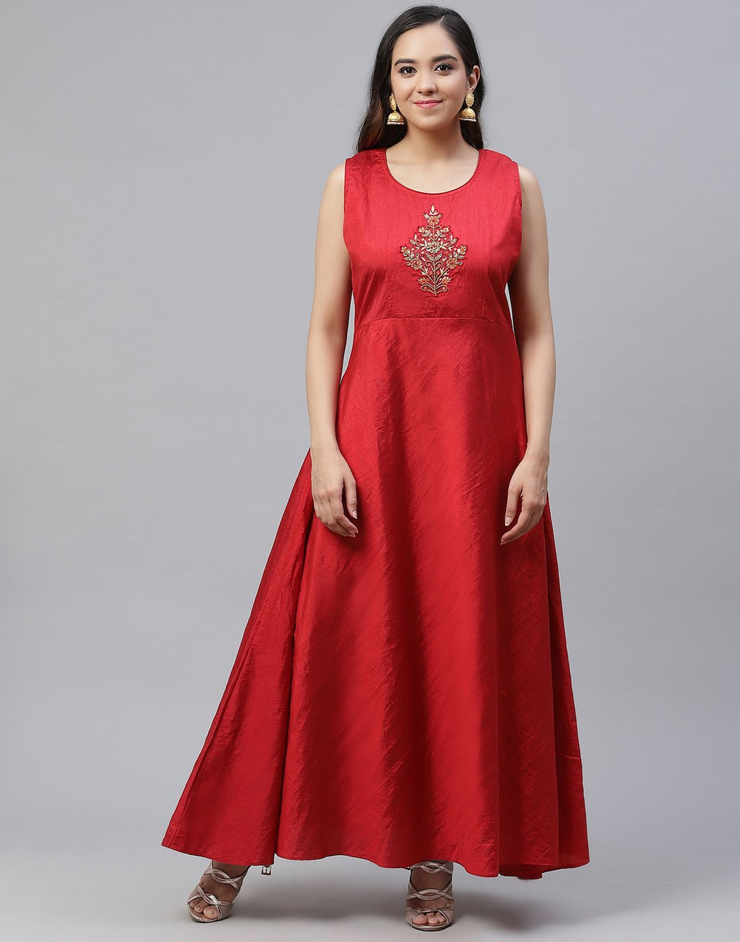 Bandhez Printed Georgette Gown