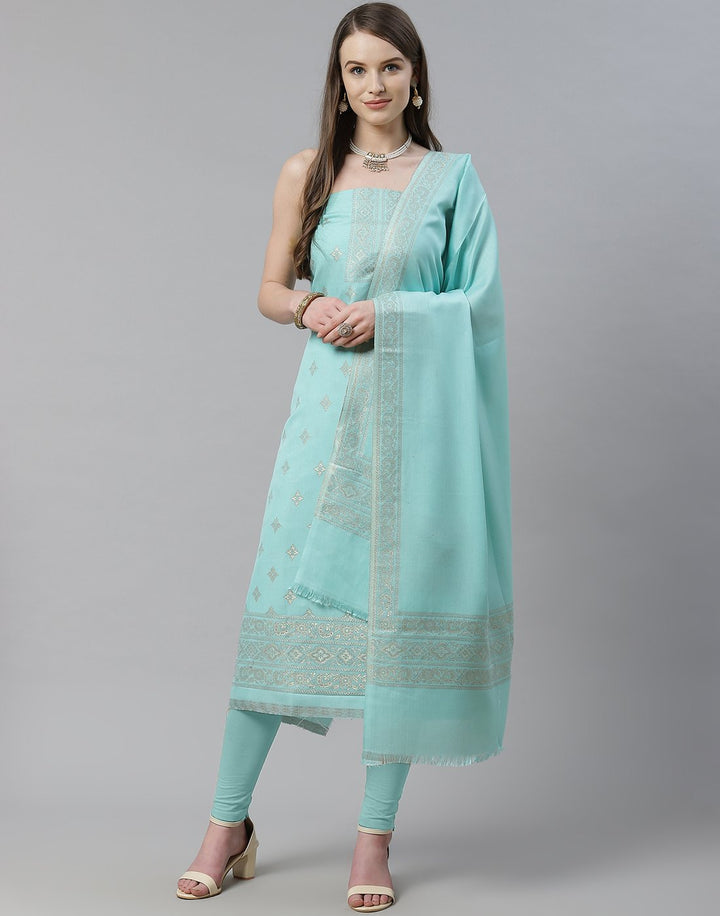 Cotton Embroidered Suit Piece
