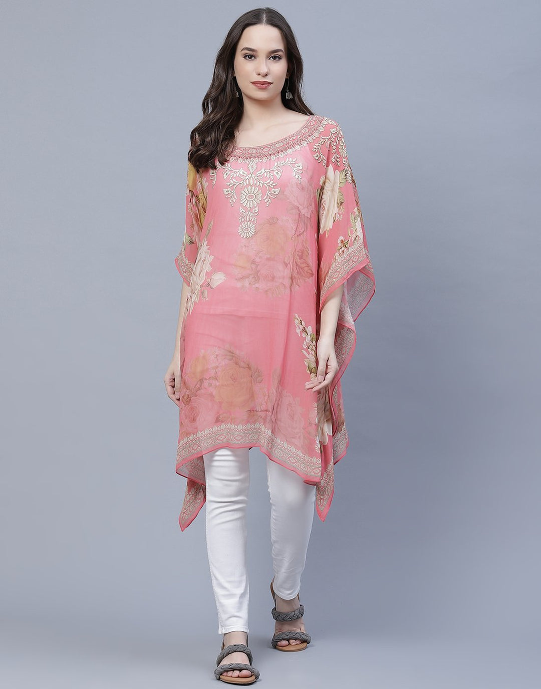 Digital Print Georgette Kaftan
