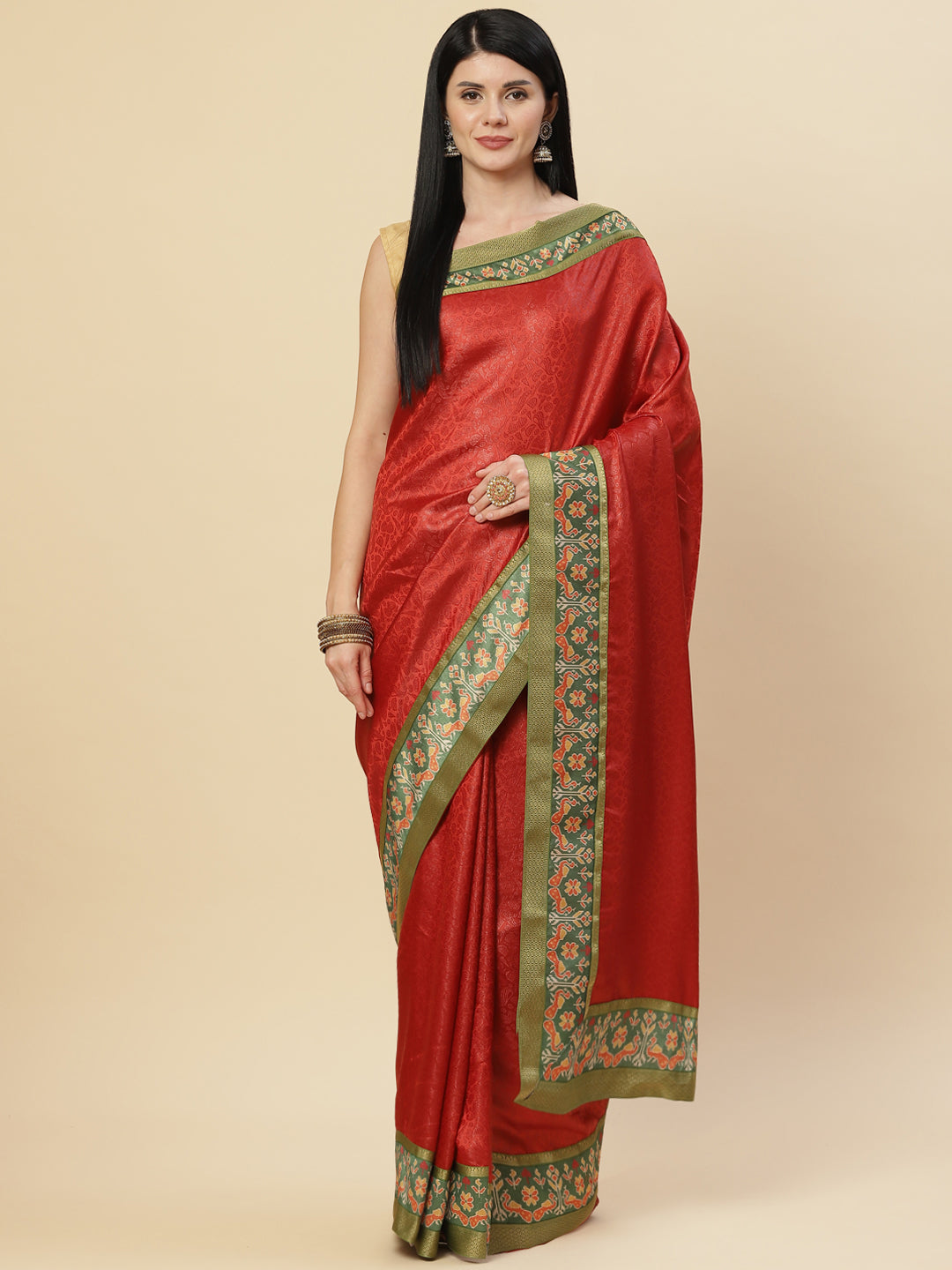 Printed Crepe saree