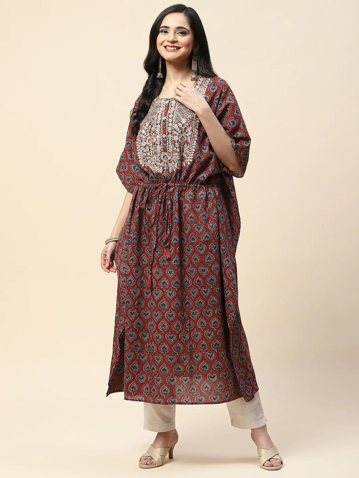 Printed Cotton Kaftan Kurta