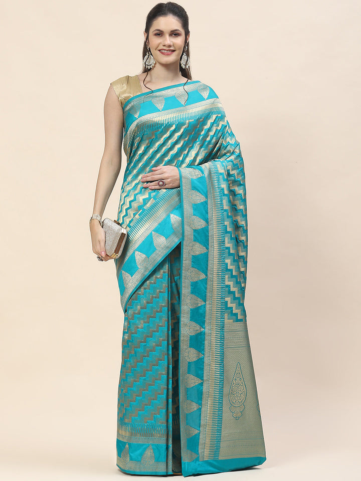 Zari Jaal Woven Handloom Saree