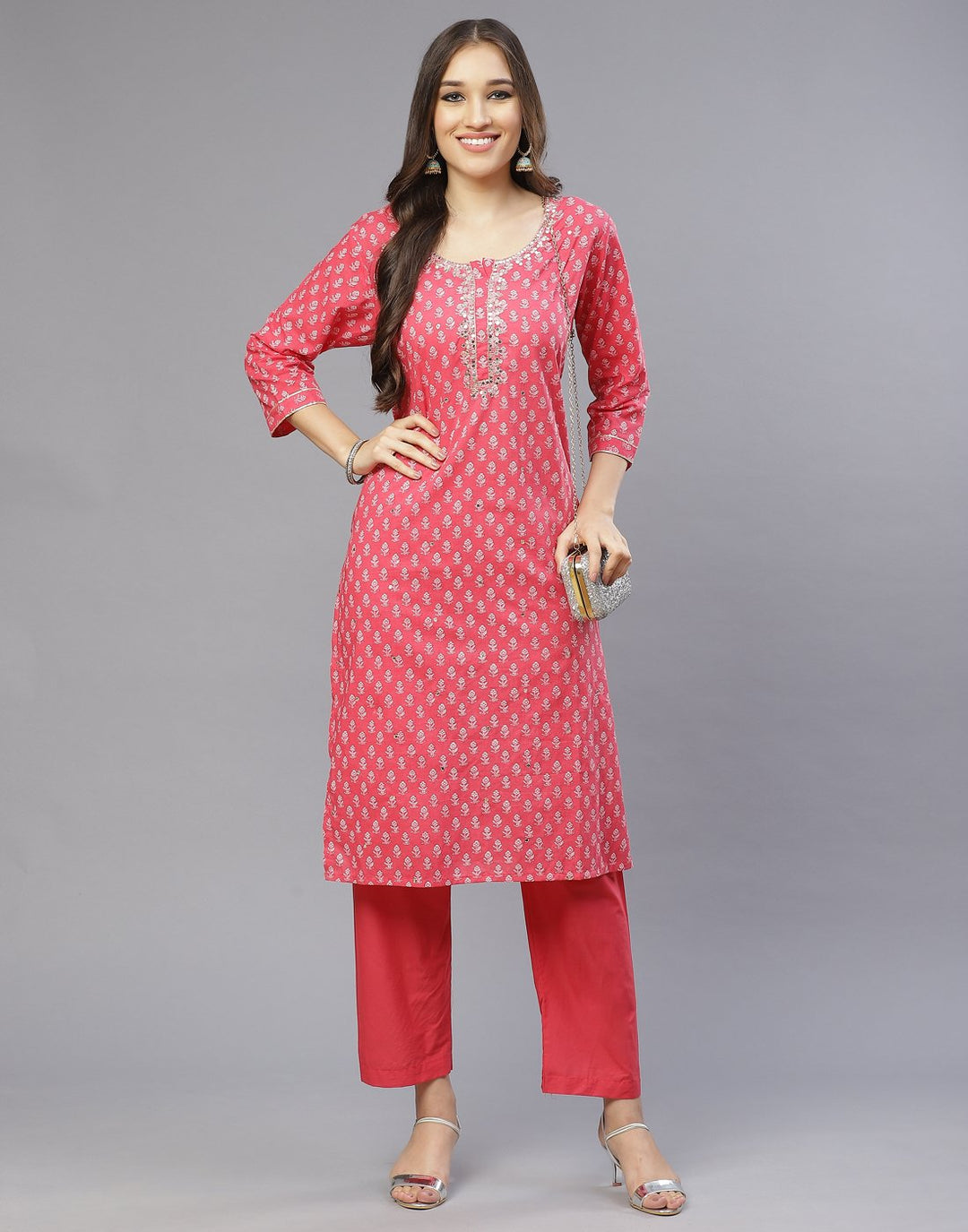 Cotton Printed Kurti With Pant