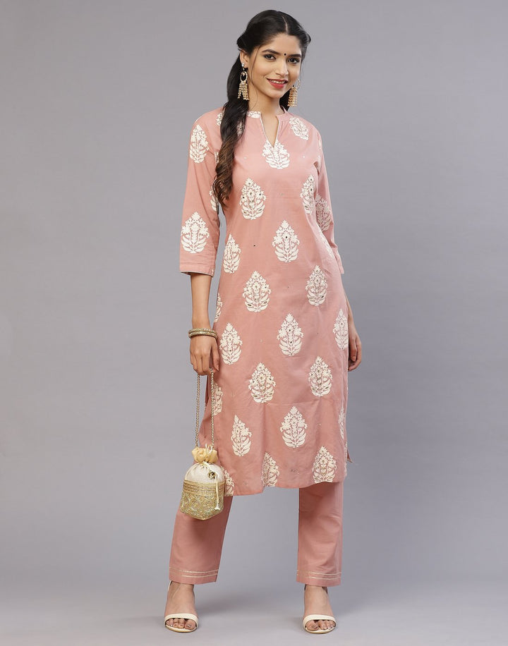 Cotton Printed Kurti Palazzo Set
