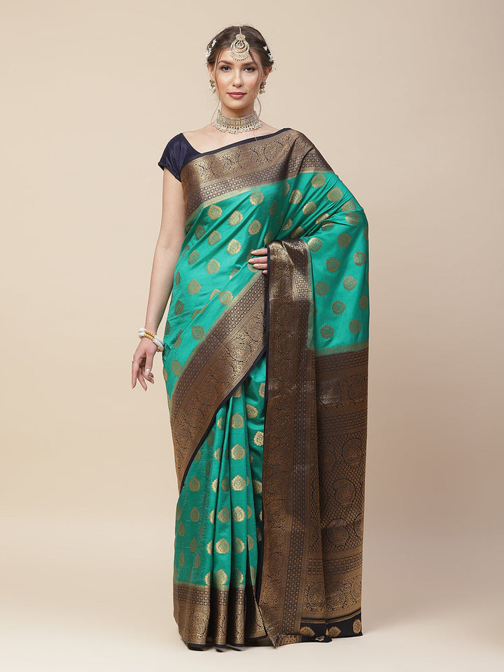Zari Booti Woven Art Handloom Saree