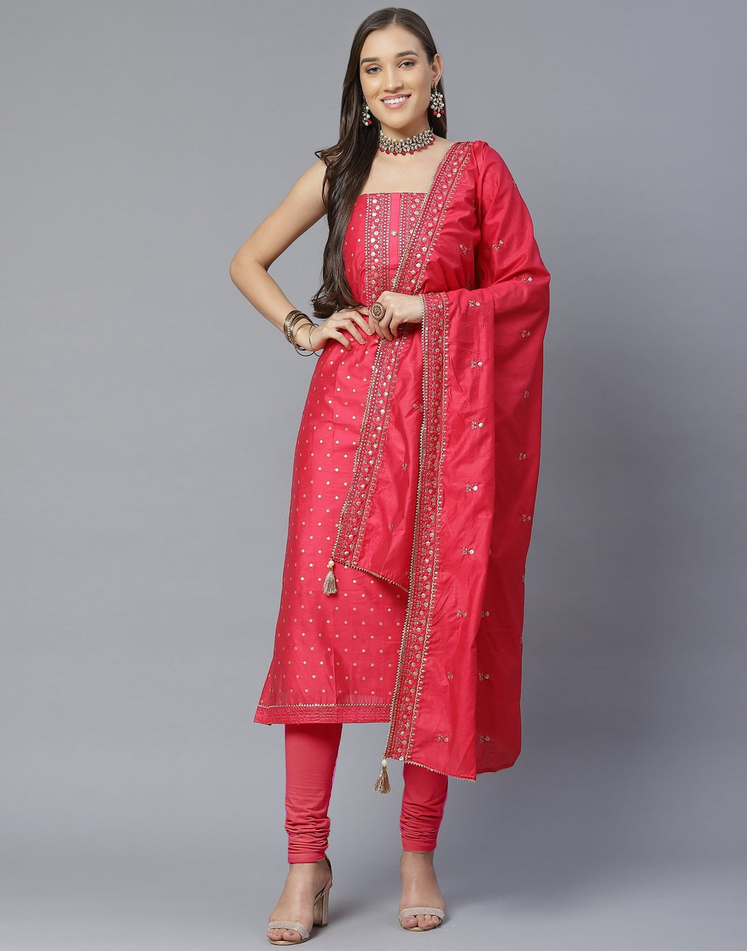 Chanderi Suit Set