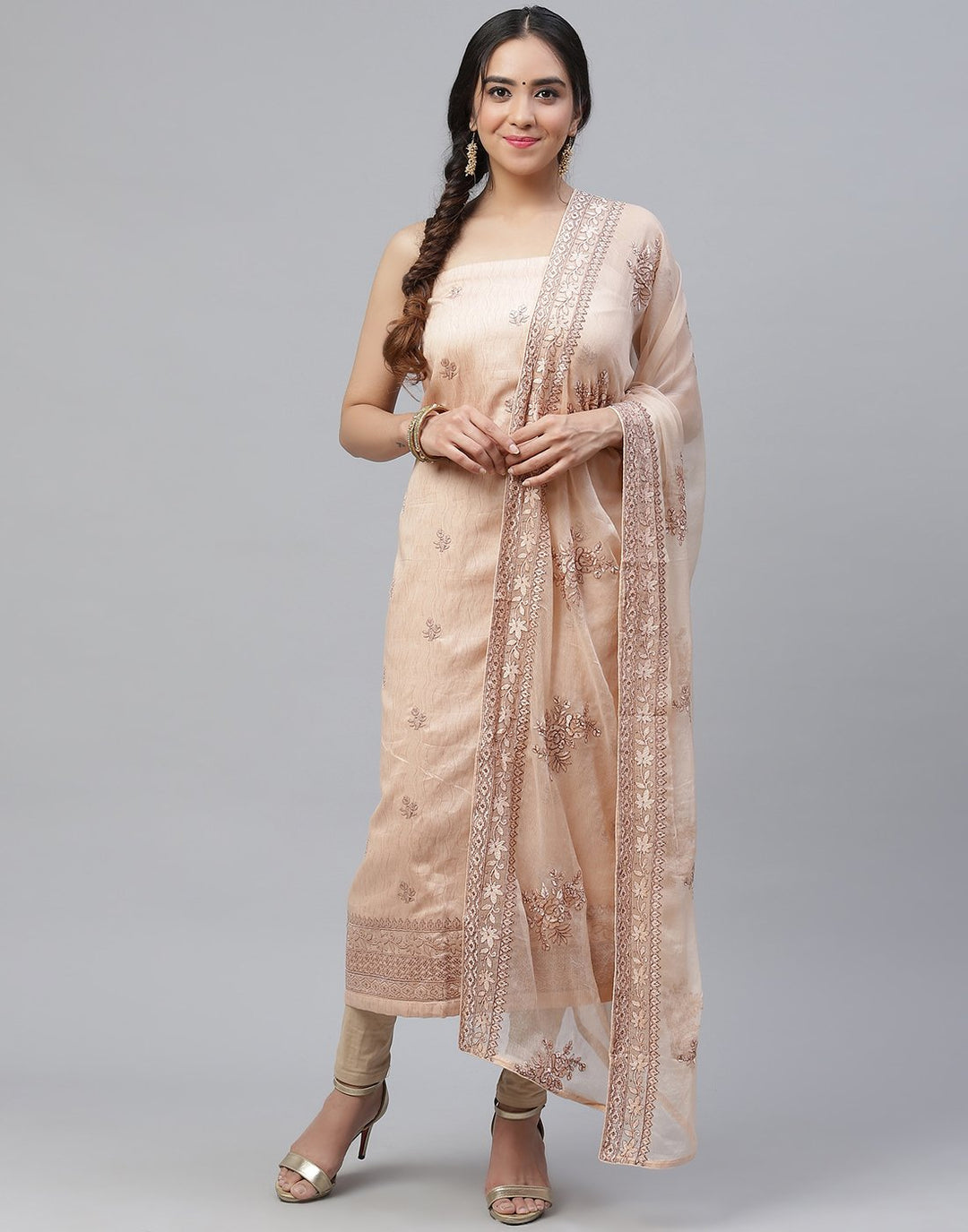 Cotton Embroidered Suit piece