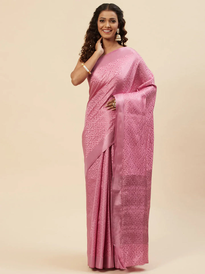 Jacquard Zari Border Handloom Woven Saree