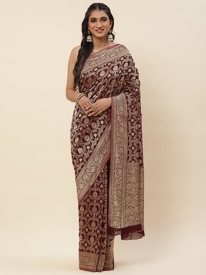 Zari Jaal Georgette Saree