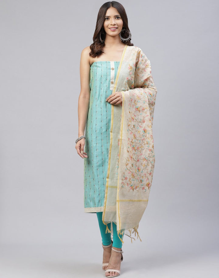 Embroidered Chanderi Suit Piece