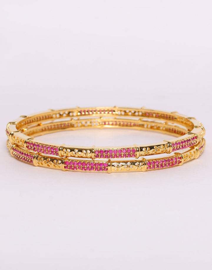 Traditional Gold Toned Bangle Set