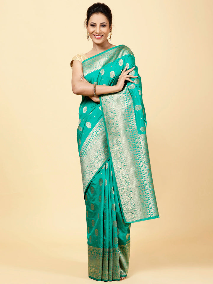 Floral Booti Handloom Woven Saree