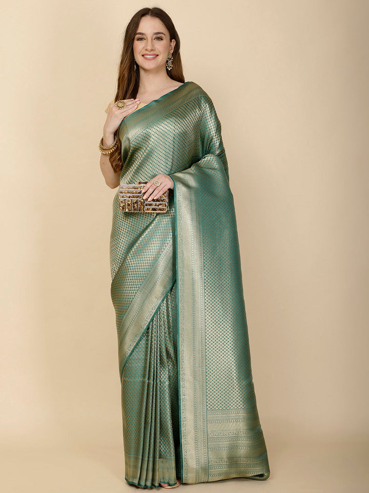 Ethnic Motifs Woven Handloom Saree