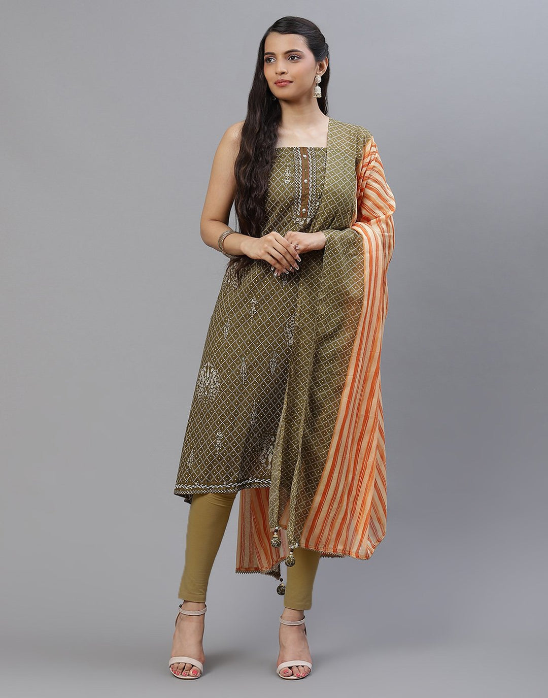 Cotton Embroidered Suit piece