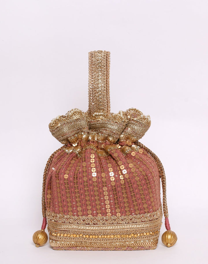 Ethnic Embroidered Sequince Potli