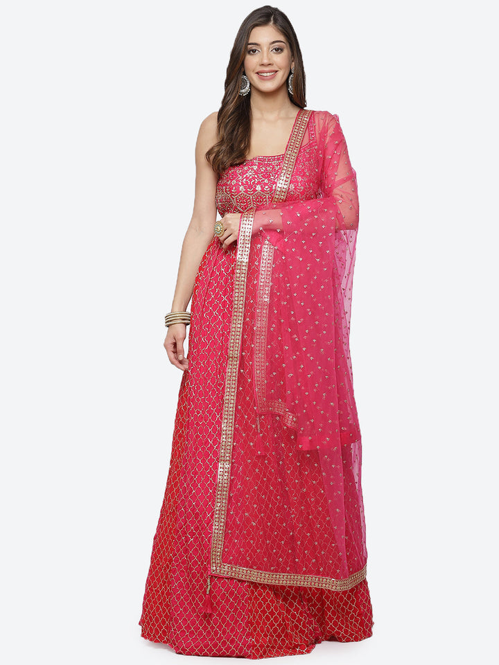 Sequence Work Crepe Stitched Salwar Kameez With Sequence Dupatta