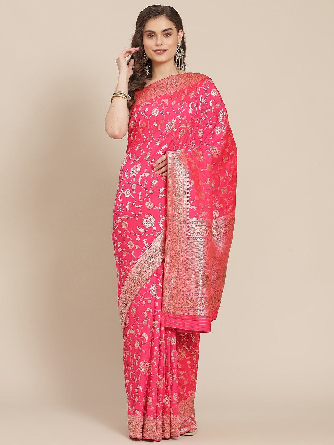 Banarasi Saree with Stone Jaal