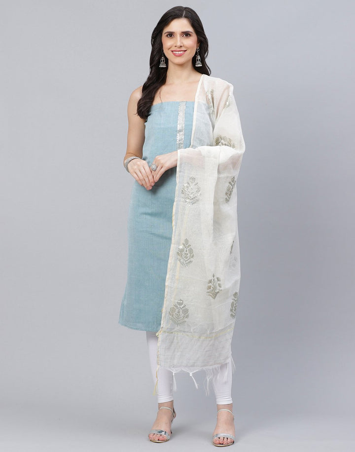 Cotton Embroidered Suit Piece