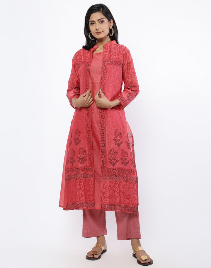 Embroidered Cotton Chanderi Kurti