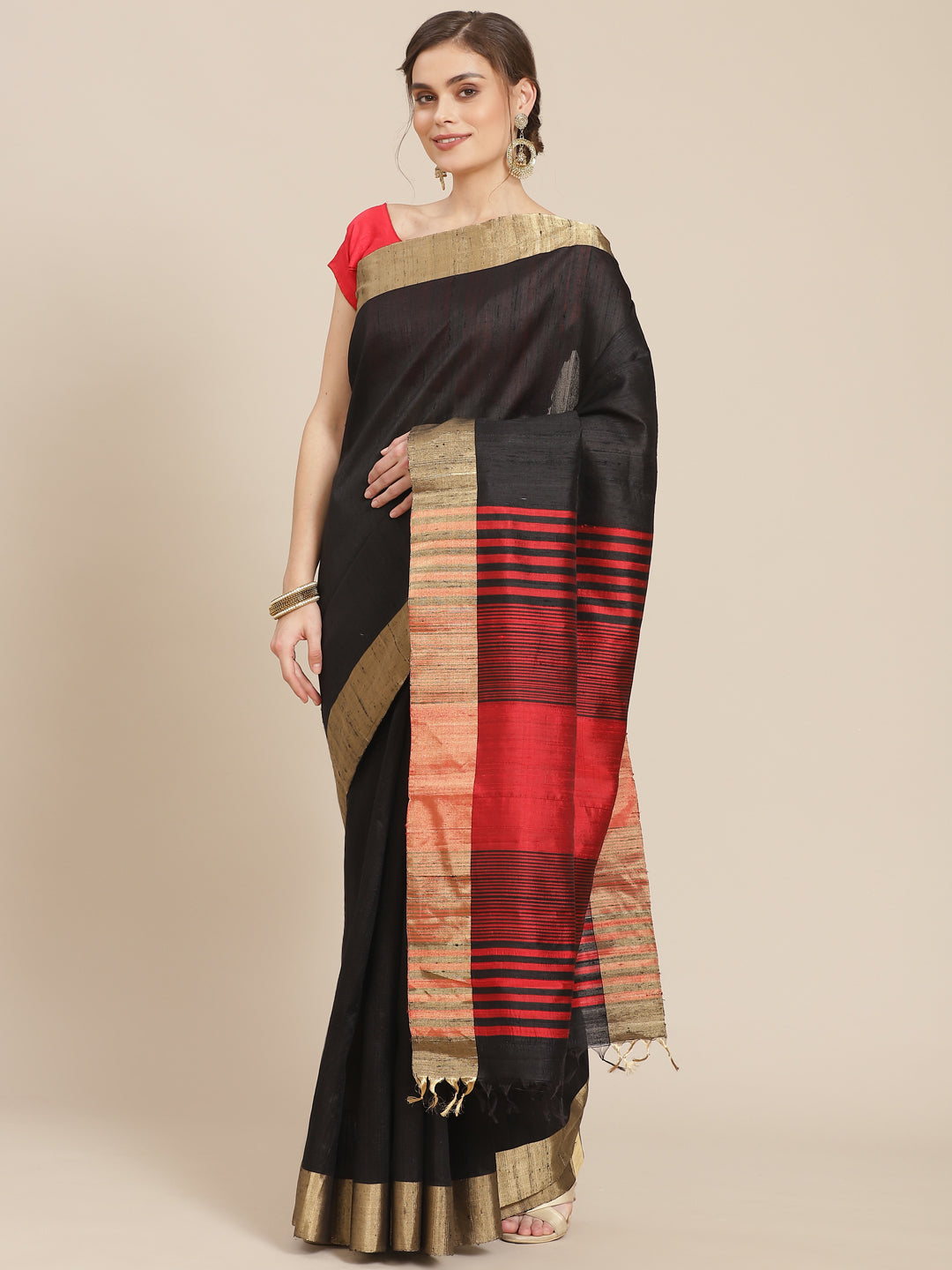 Green Handloom Woven Saree