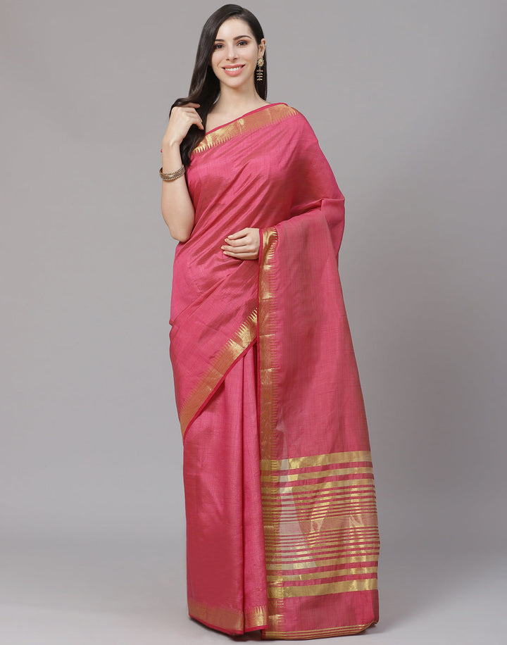 Zari Border Art Handloom Woven Saree