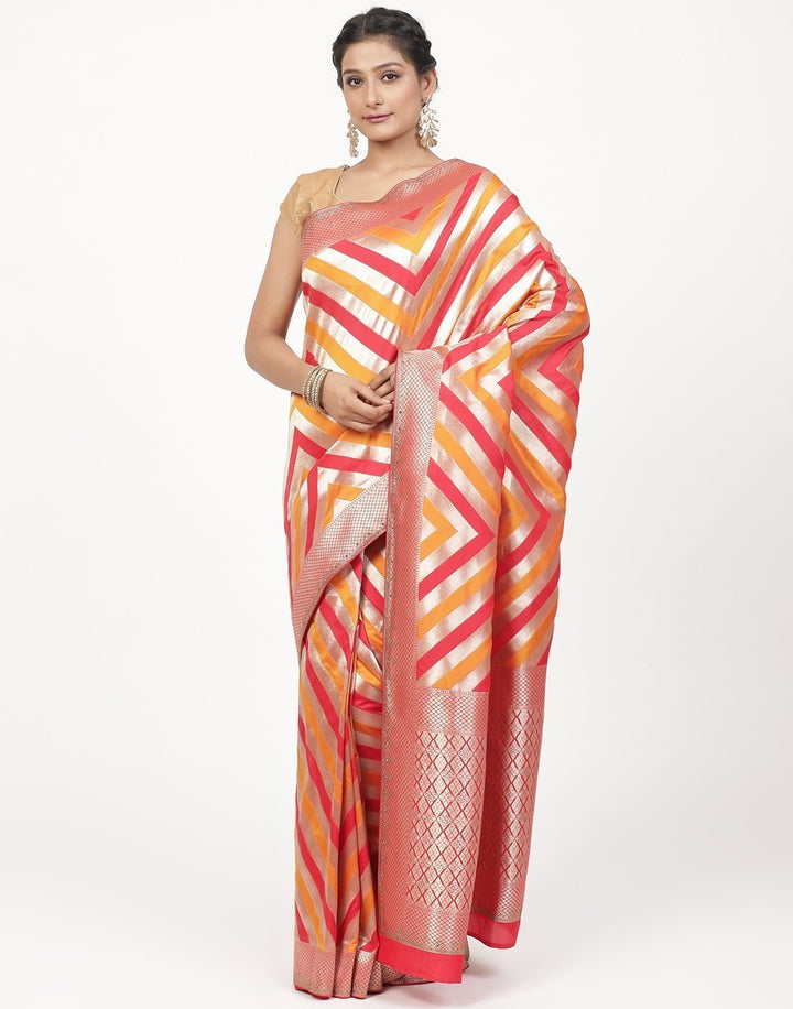 MBZ Meena Bazaar-Banarasi Art handloom Silk Saree