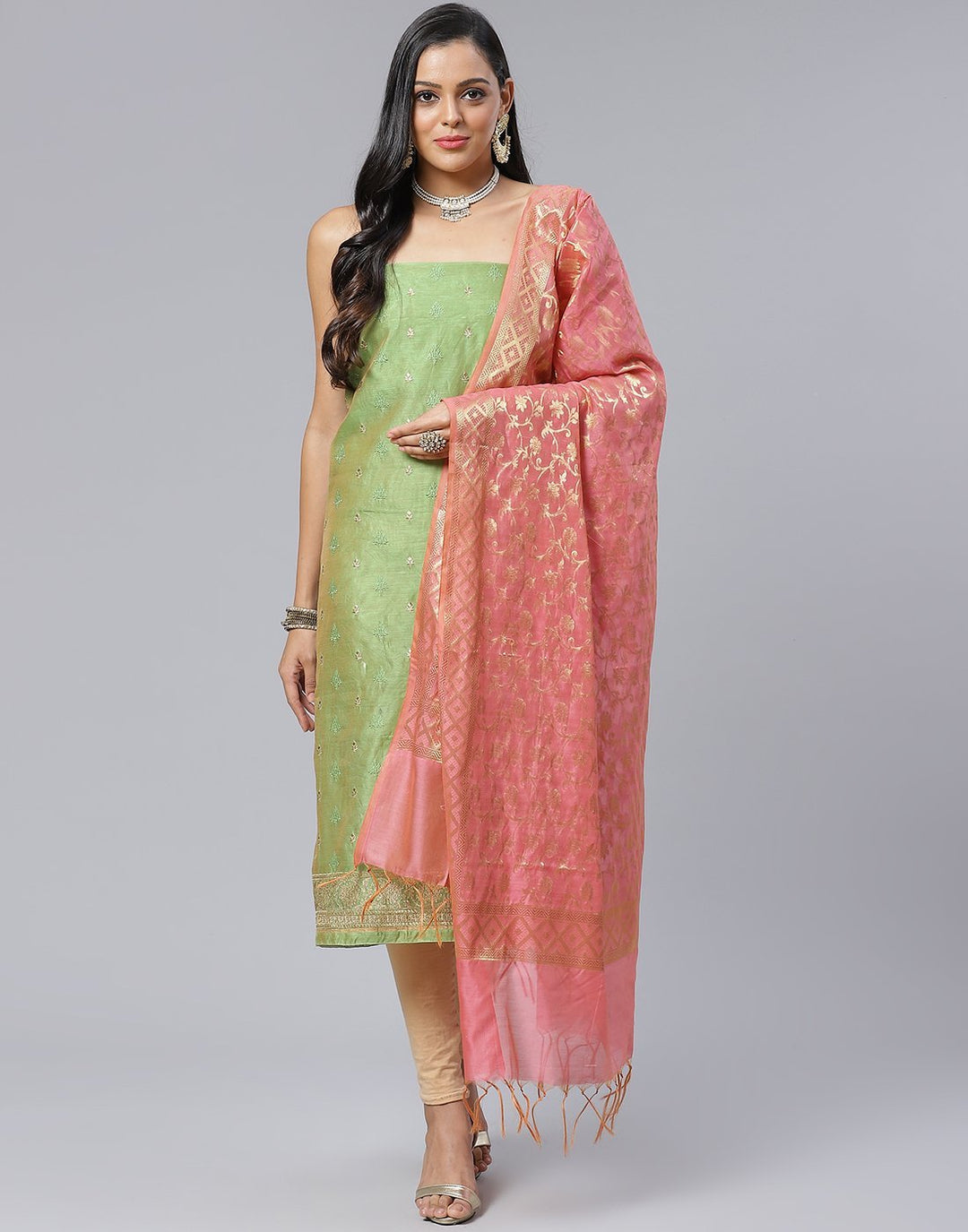 Chanderi Suit Set