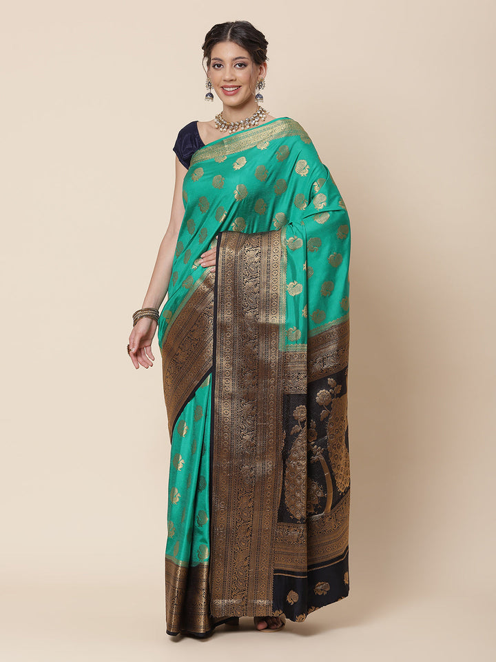 Zari Border Woven Art Handloom Saree