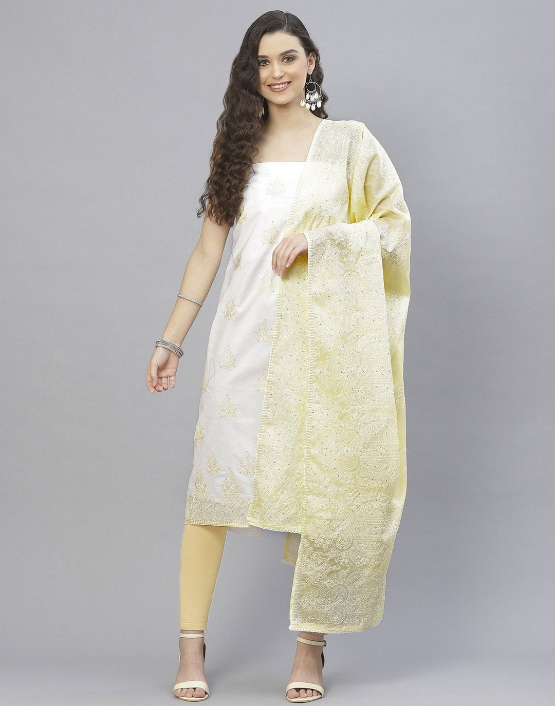 Cotton Embroidered Suit Set