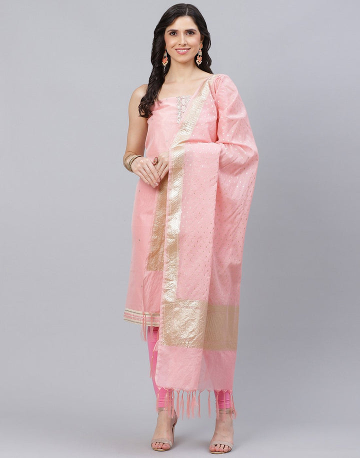 Chanderi Embroidered Suit piece