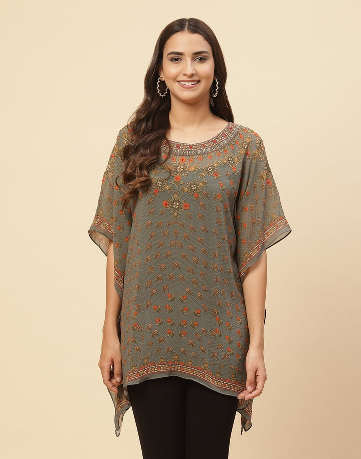 Digital Printed Georgette Kaftan