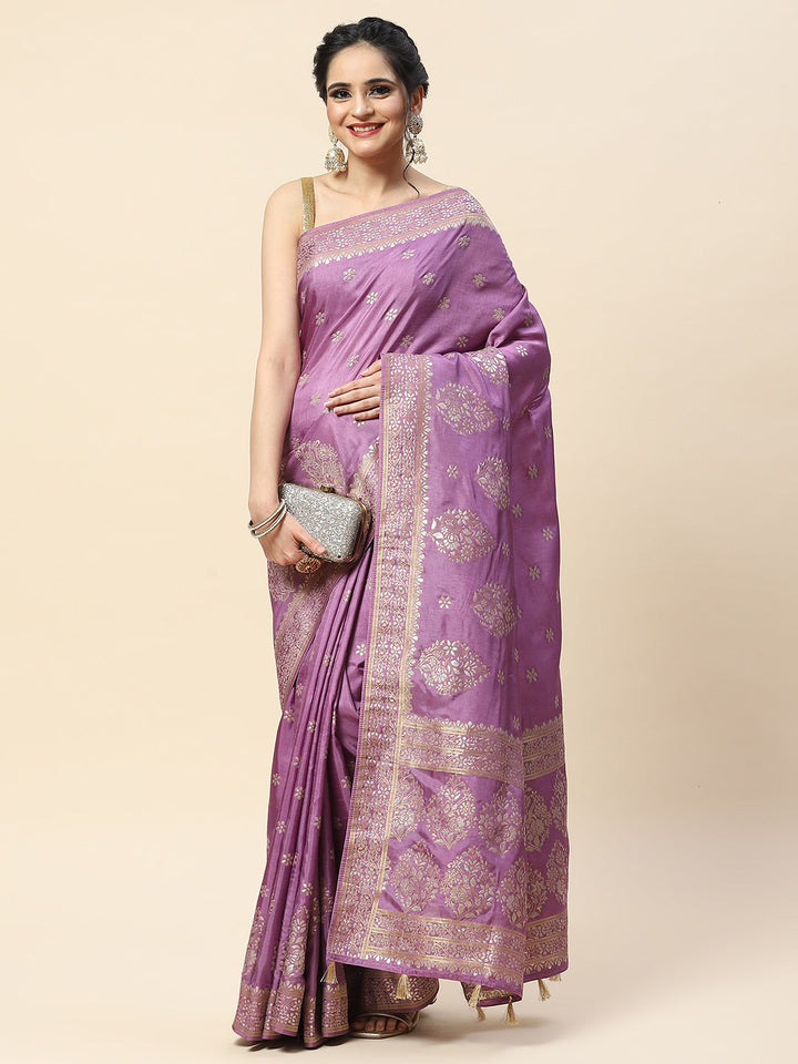 Zari Booti Woven Handloom Saree
