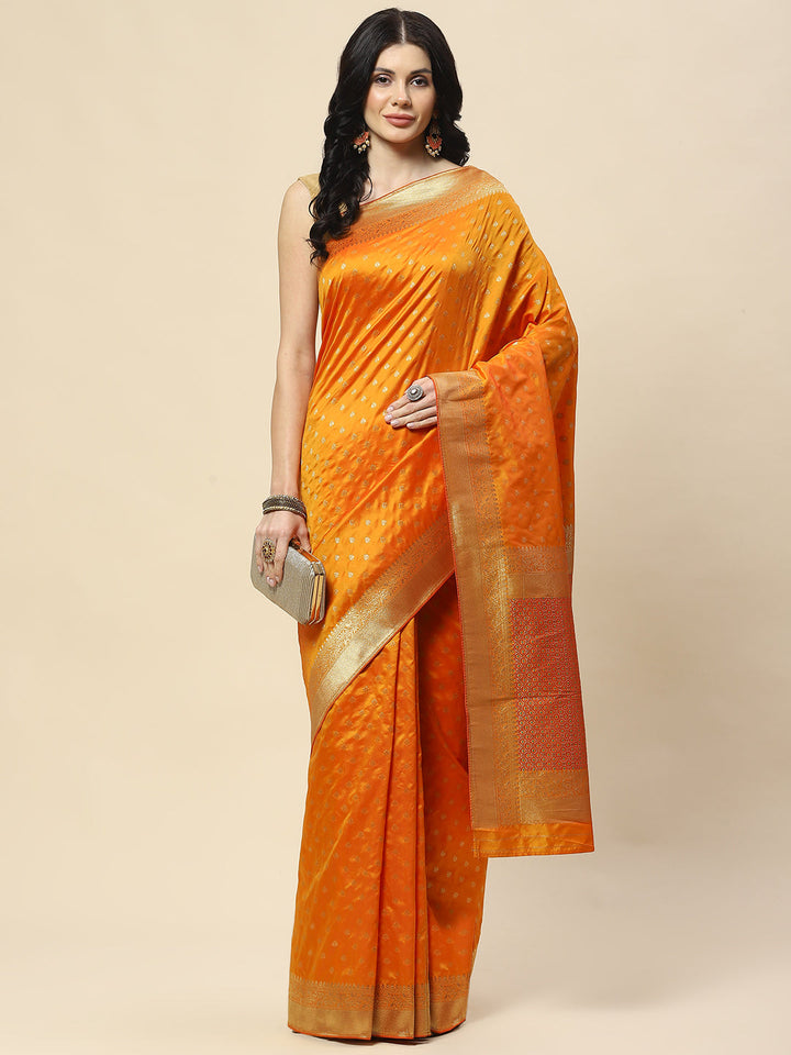 Zari Booti Woven Art Silk Banarsi Saree