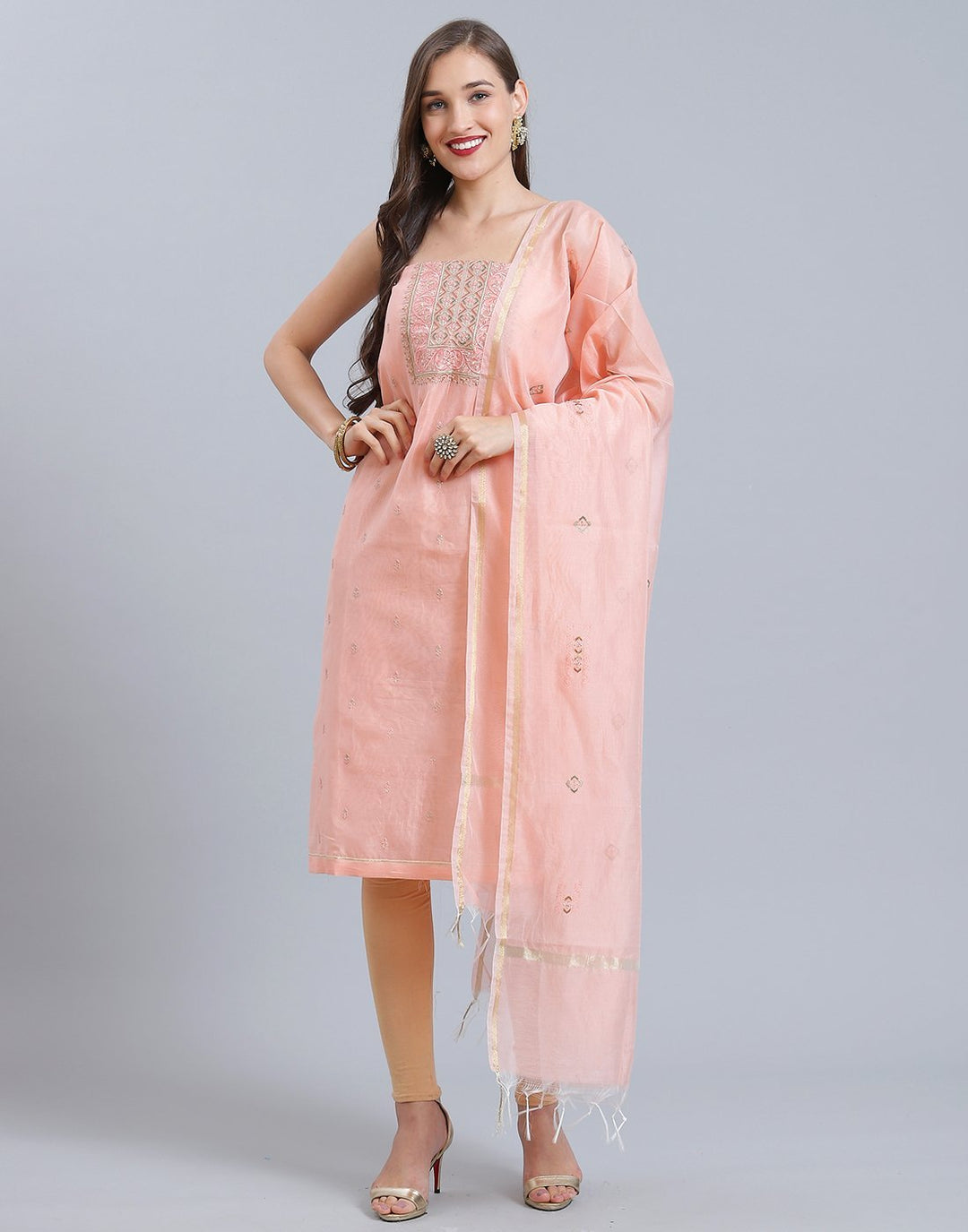 Chanderi Suit Set