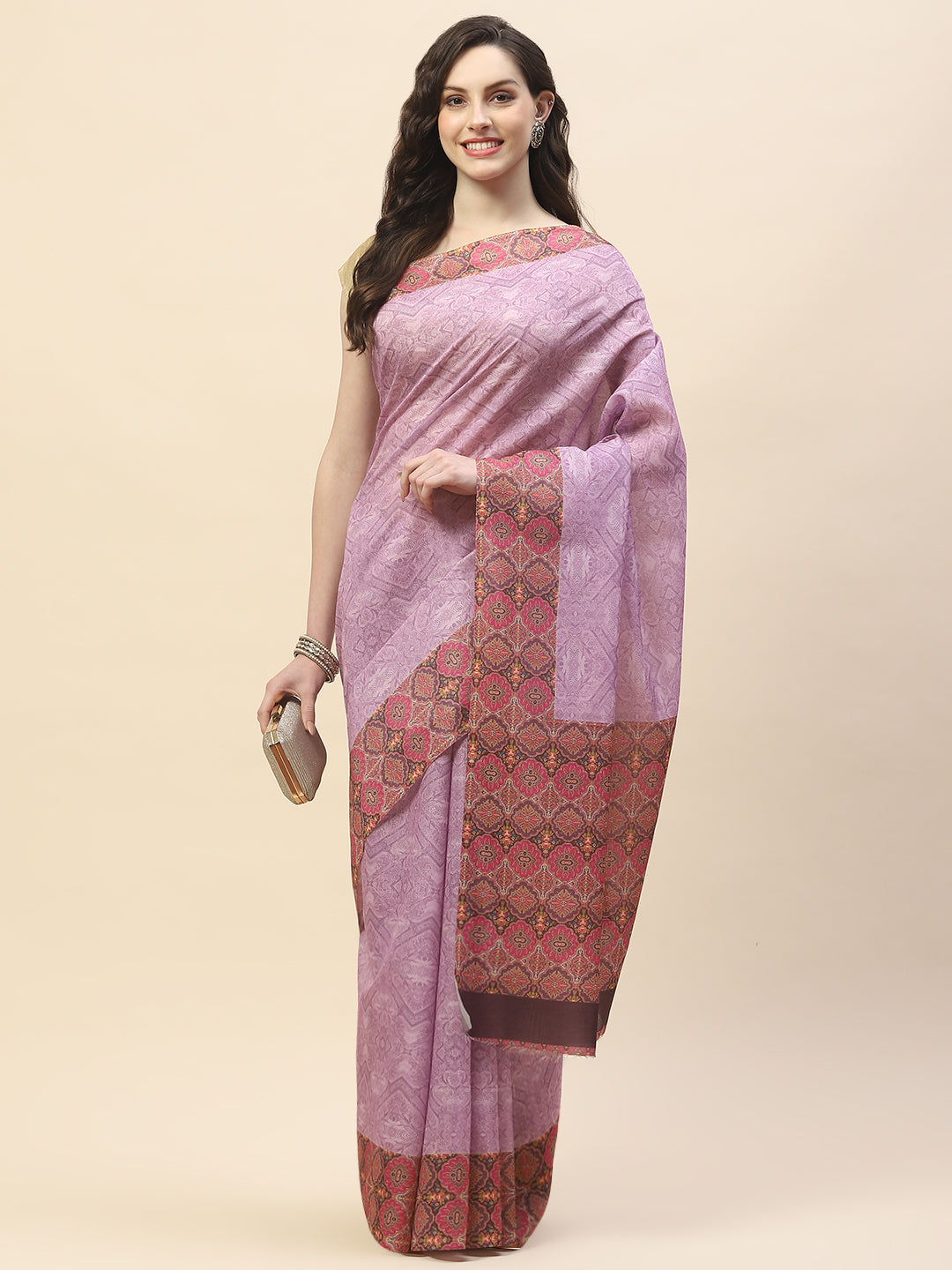 Digital Printed Handloom Saree