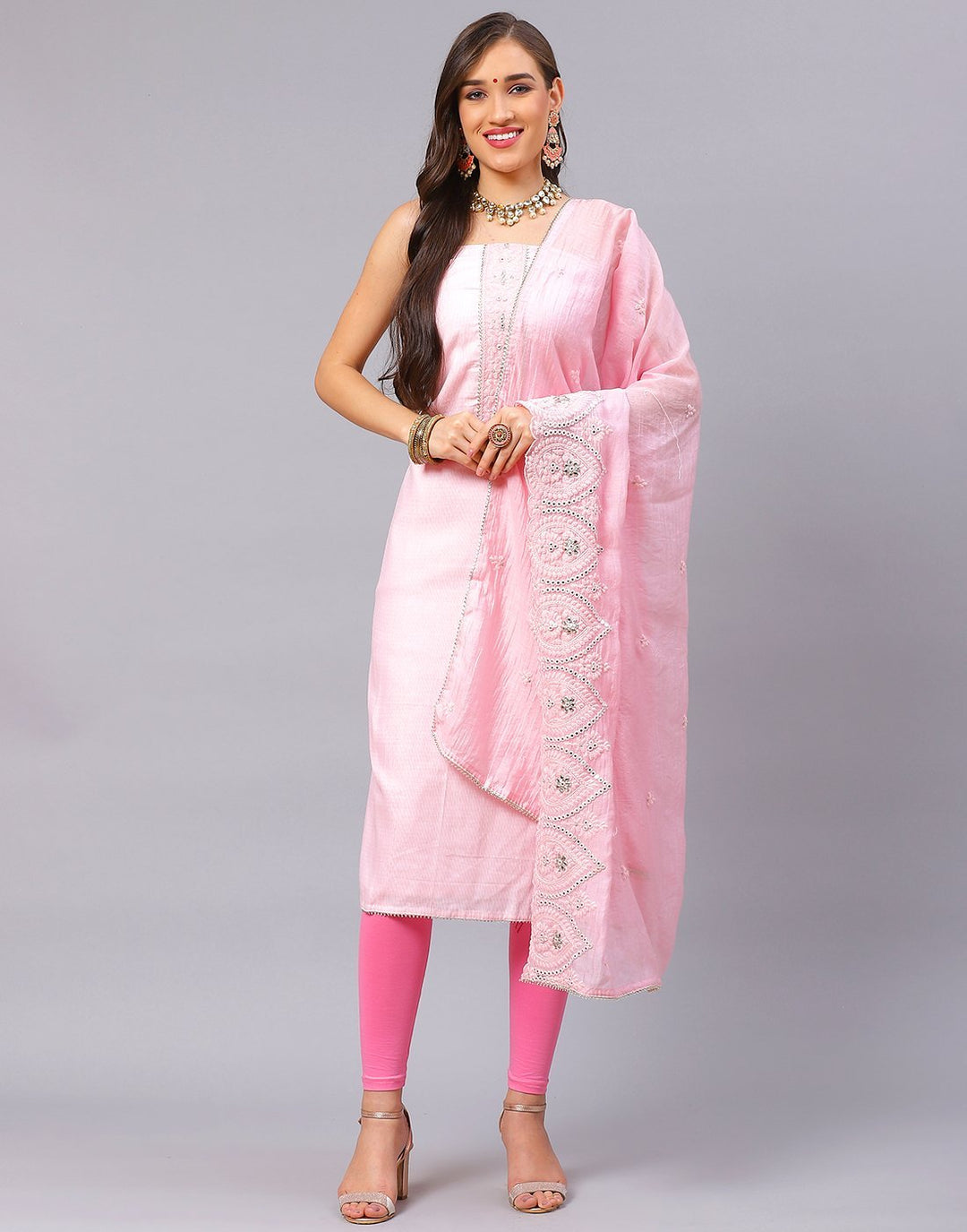 Cotton Embroidered Suit Piece