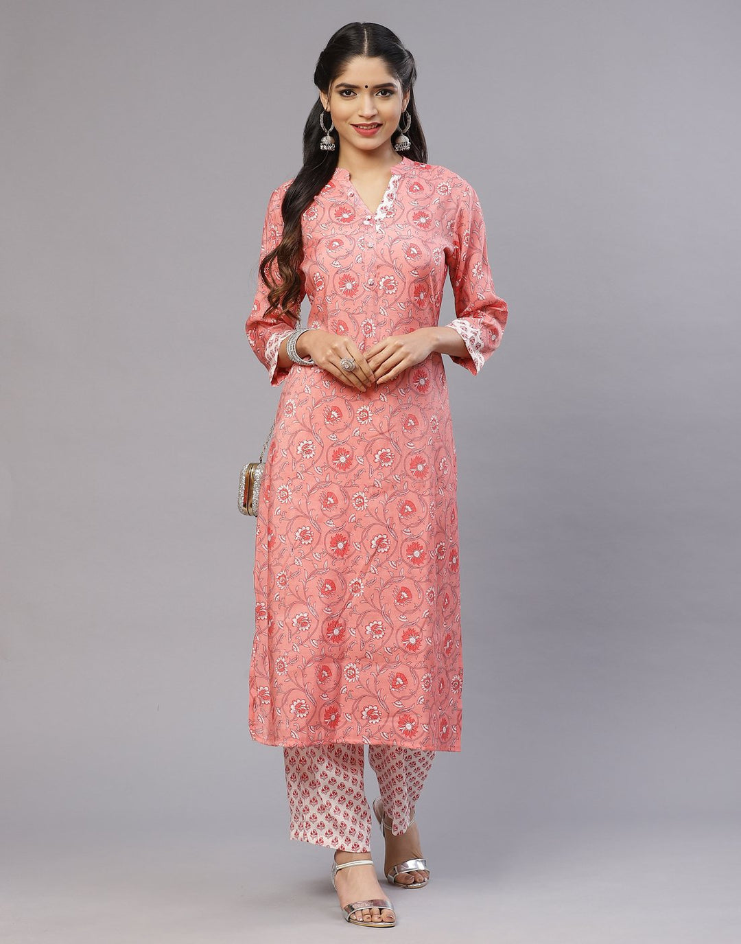 Cotton Printed Kurti with Palazzo