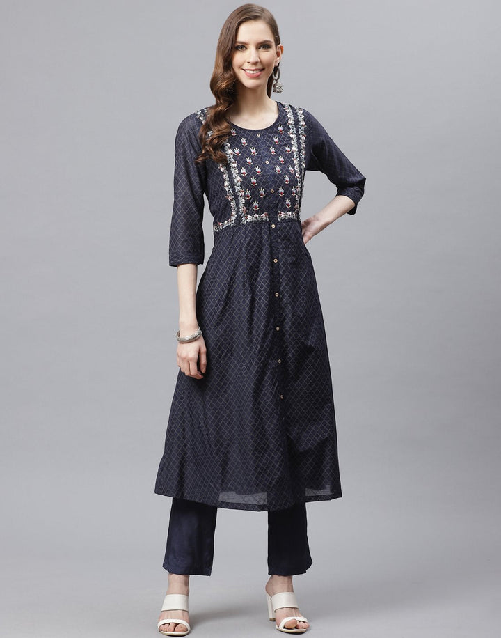 Cotton Kurti Pant Set