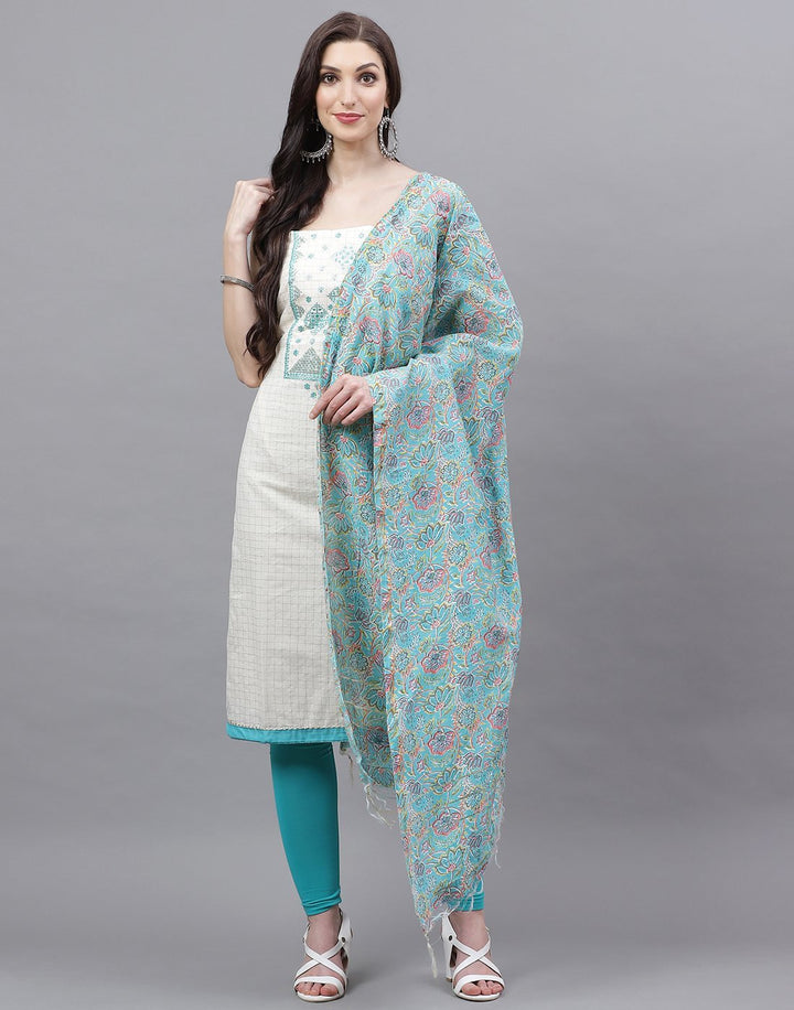 Cotton Embroidered Suit piece