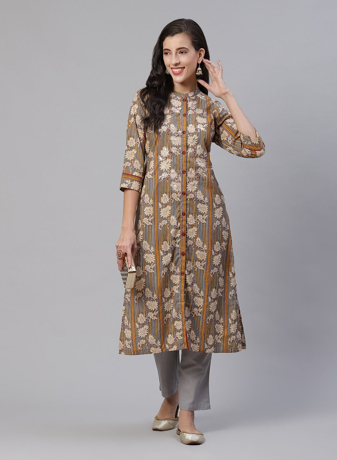 Embroidered Cotton Kurti