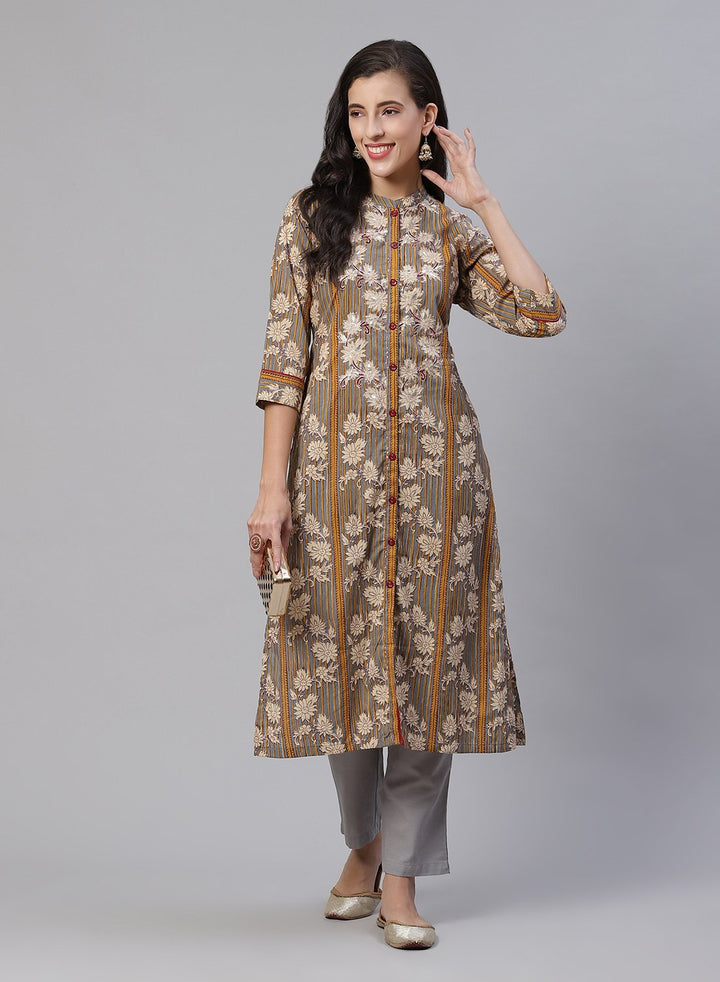 Embroidered Cotton Kurti