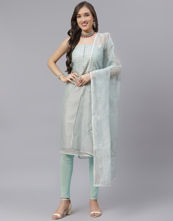 Cotton Embroidered Suit Piece
