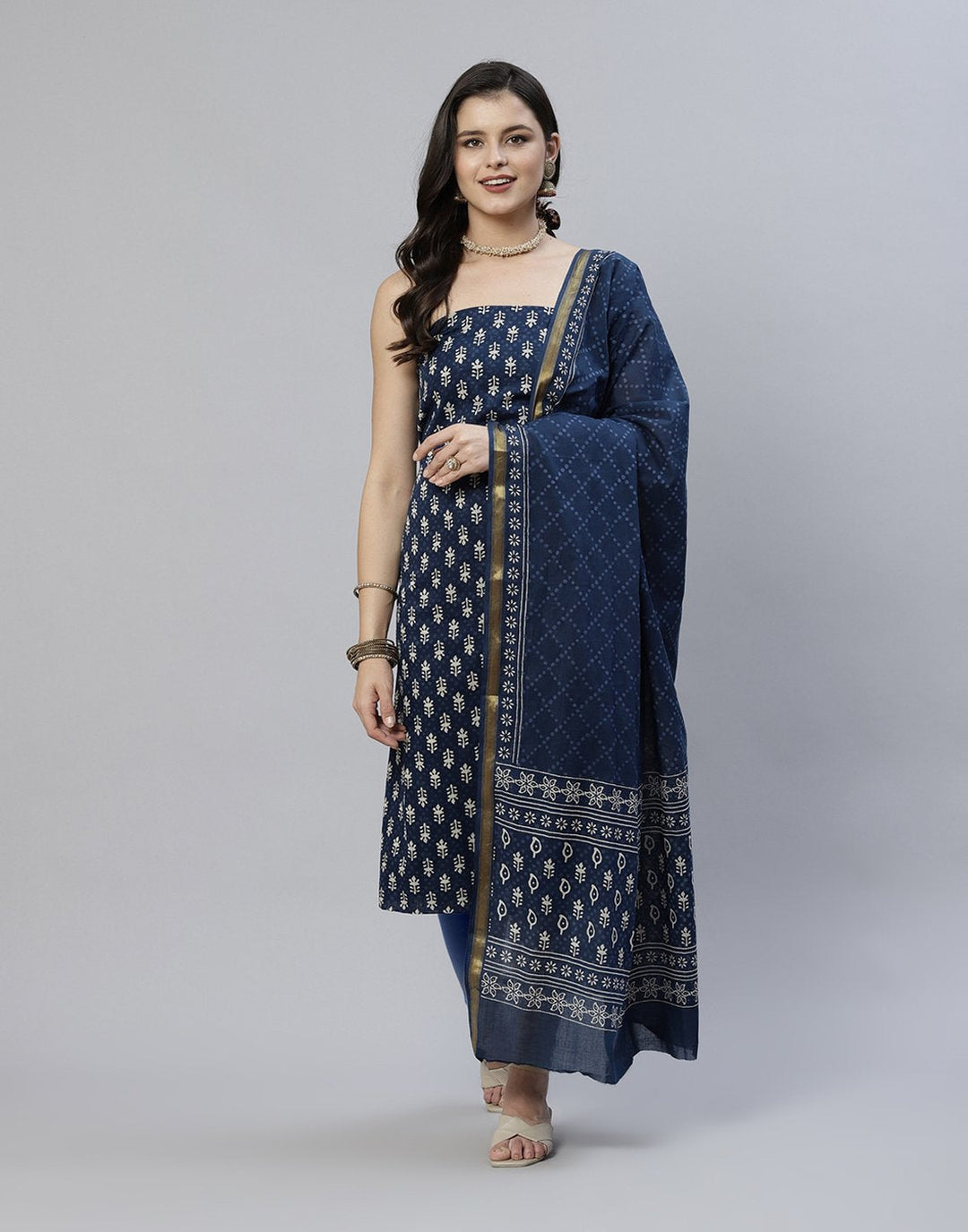 Printed Cotton Suit Piece