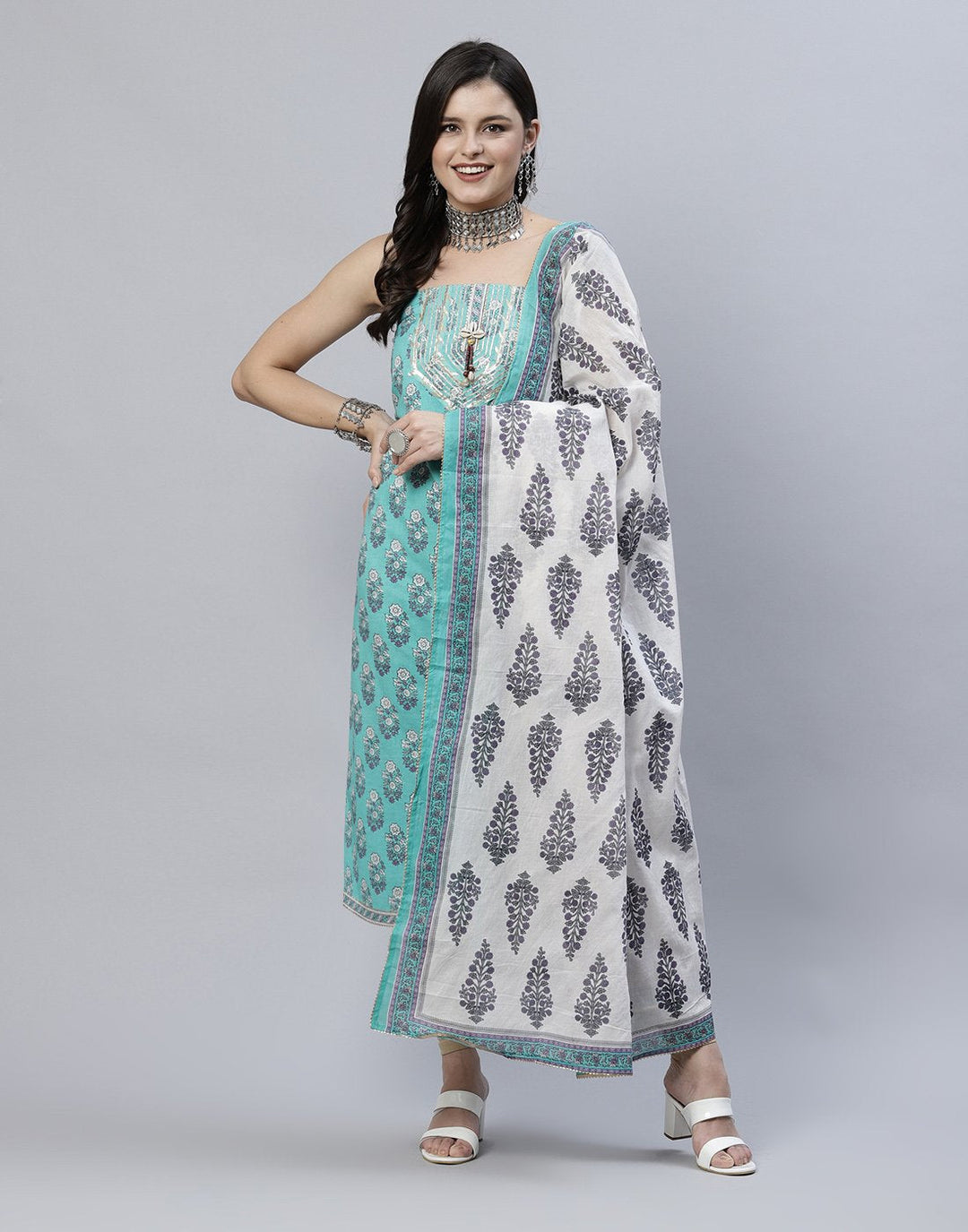 Printed Cotton Suit Piece