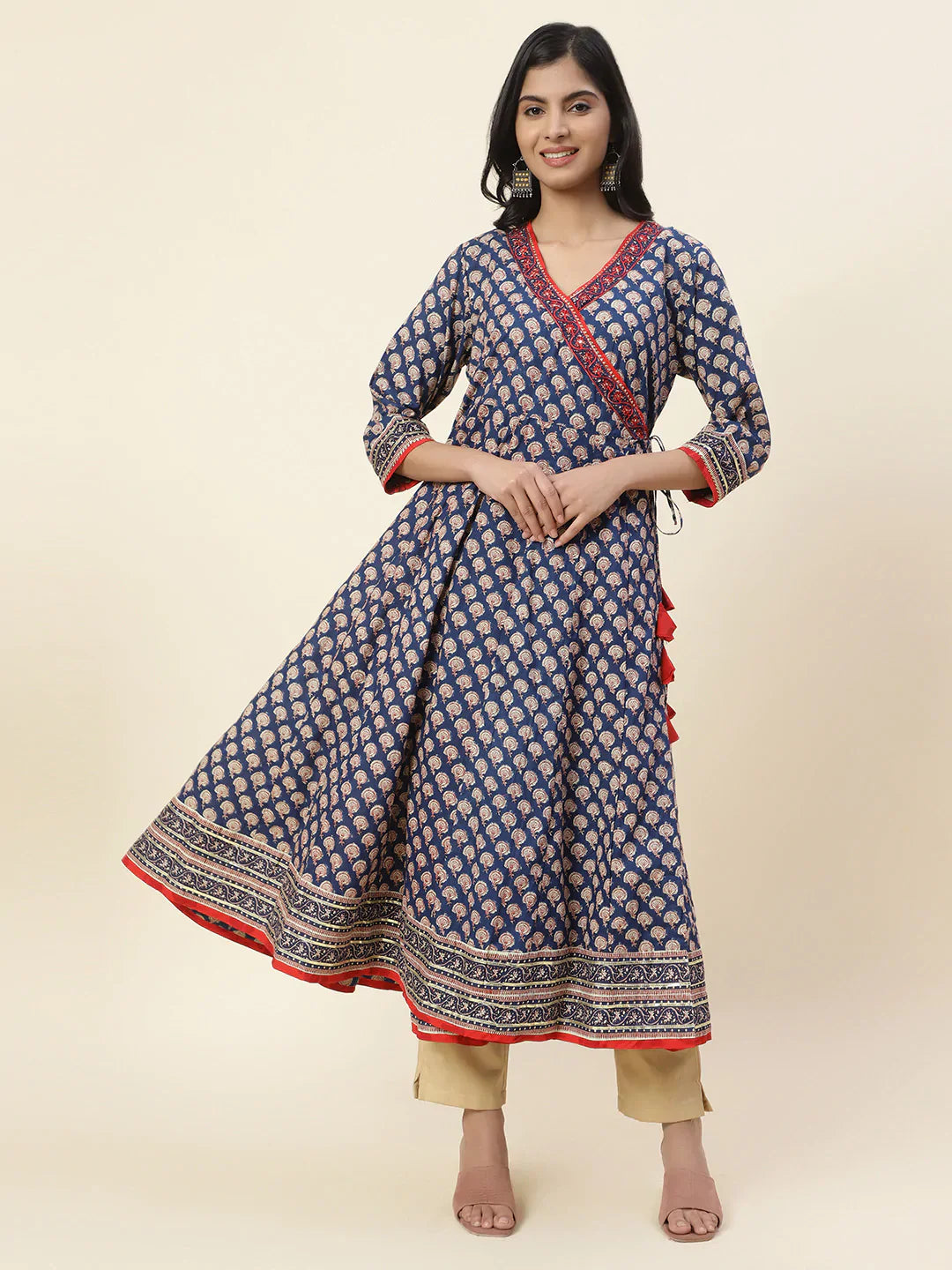 Printed Cotton Anarkali Kurta