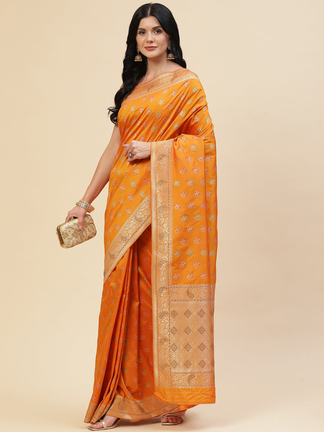 Stone Booti Banarasi Woven Saree