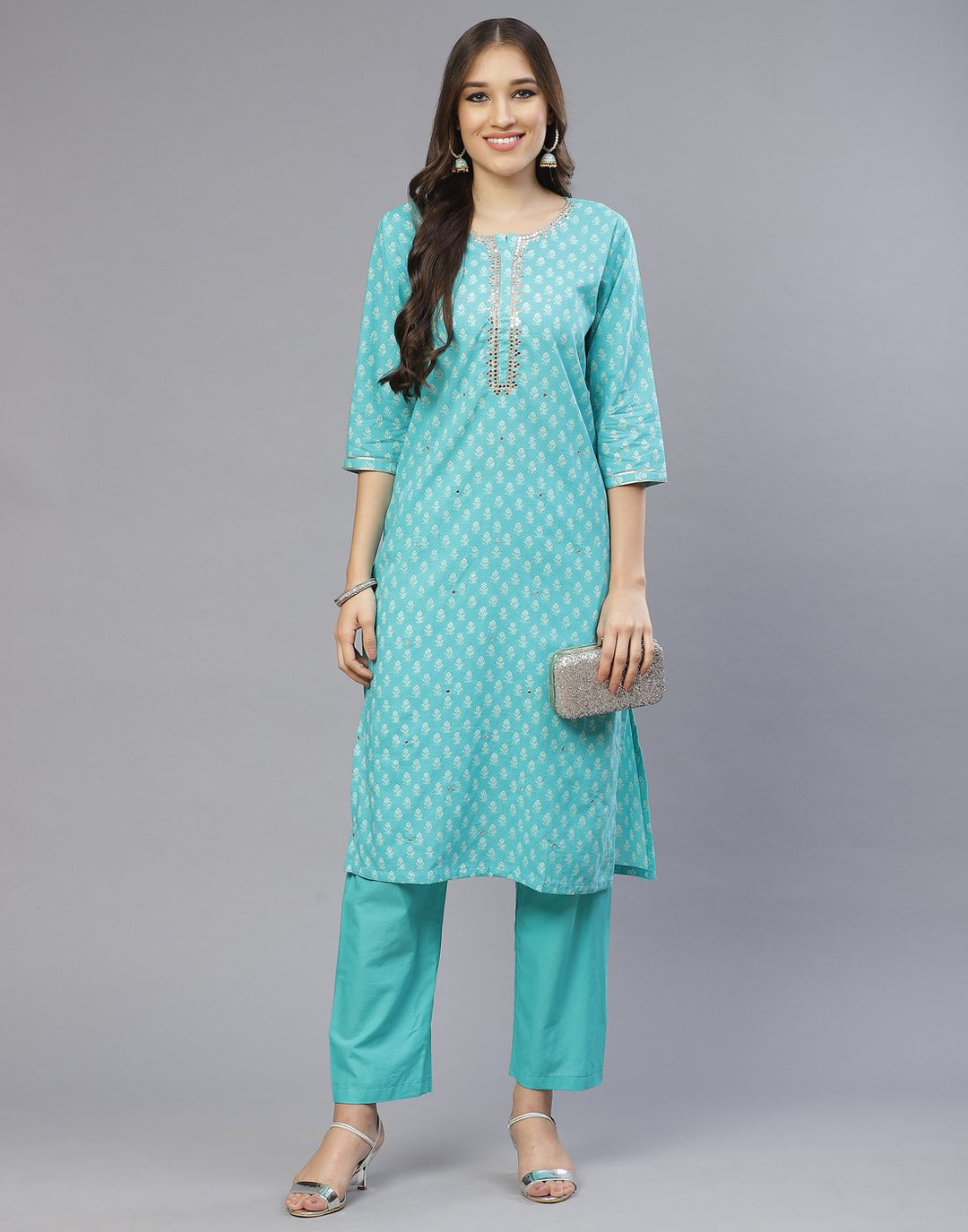 Cotton Printed Kurti With Pant